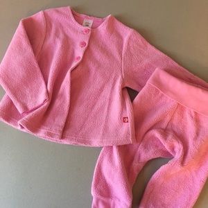 Zutano 2-piece fleece outfit top bottom set